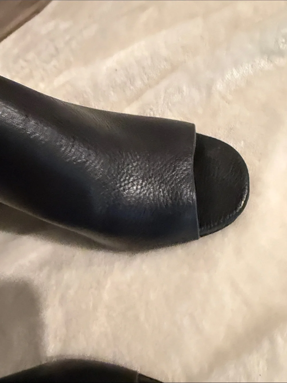 kate spade Black Leather Open-Toe Ankle-Wrap Wedge Sandals